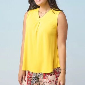 Yellow Sleeveless Women's Top
